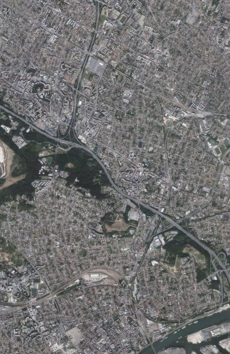 Sannois aujourd'hui, le territoire vu du ciel