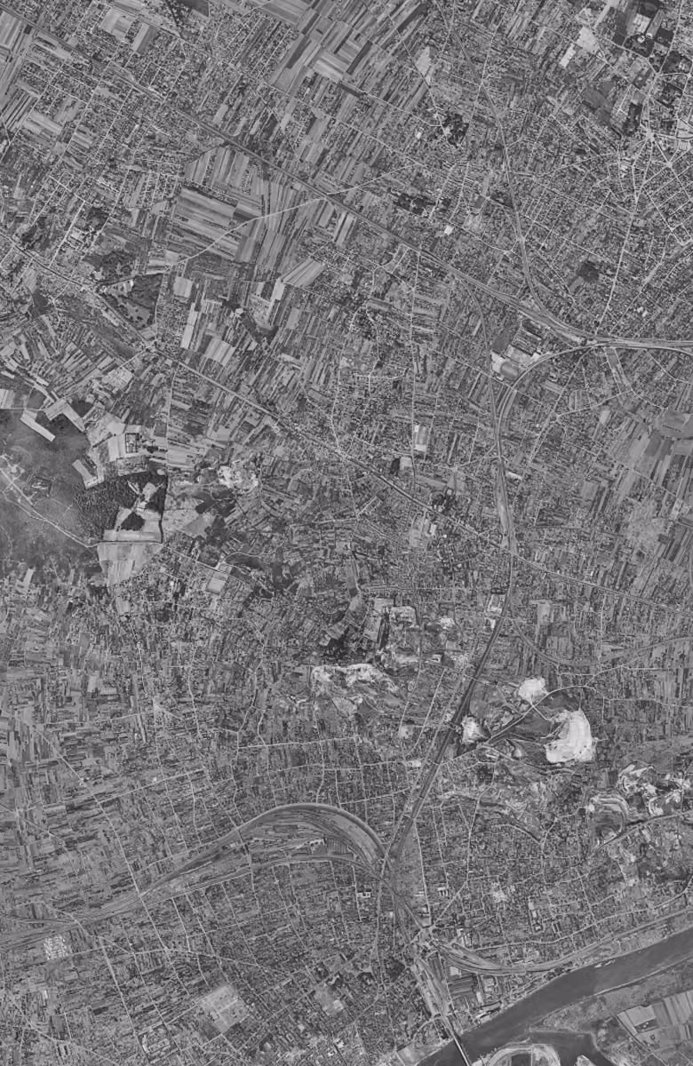 Sannois en 1949, le territoire vu du ciel, au même cadrage