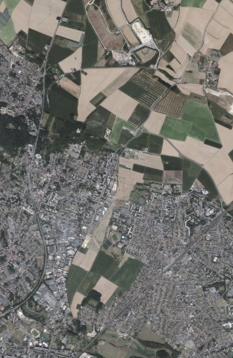 Villiers-le-Bel aujourd'hui, le territoire vu du ciel