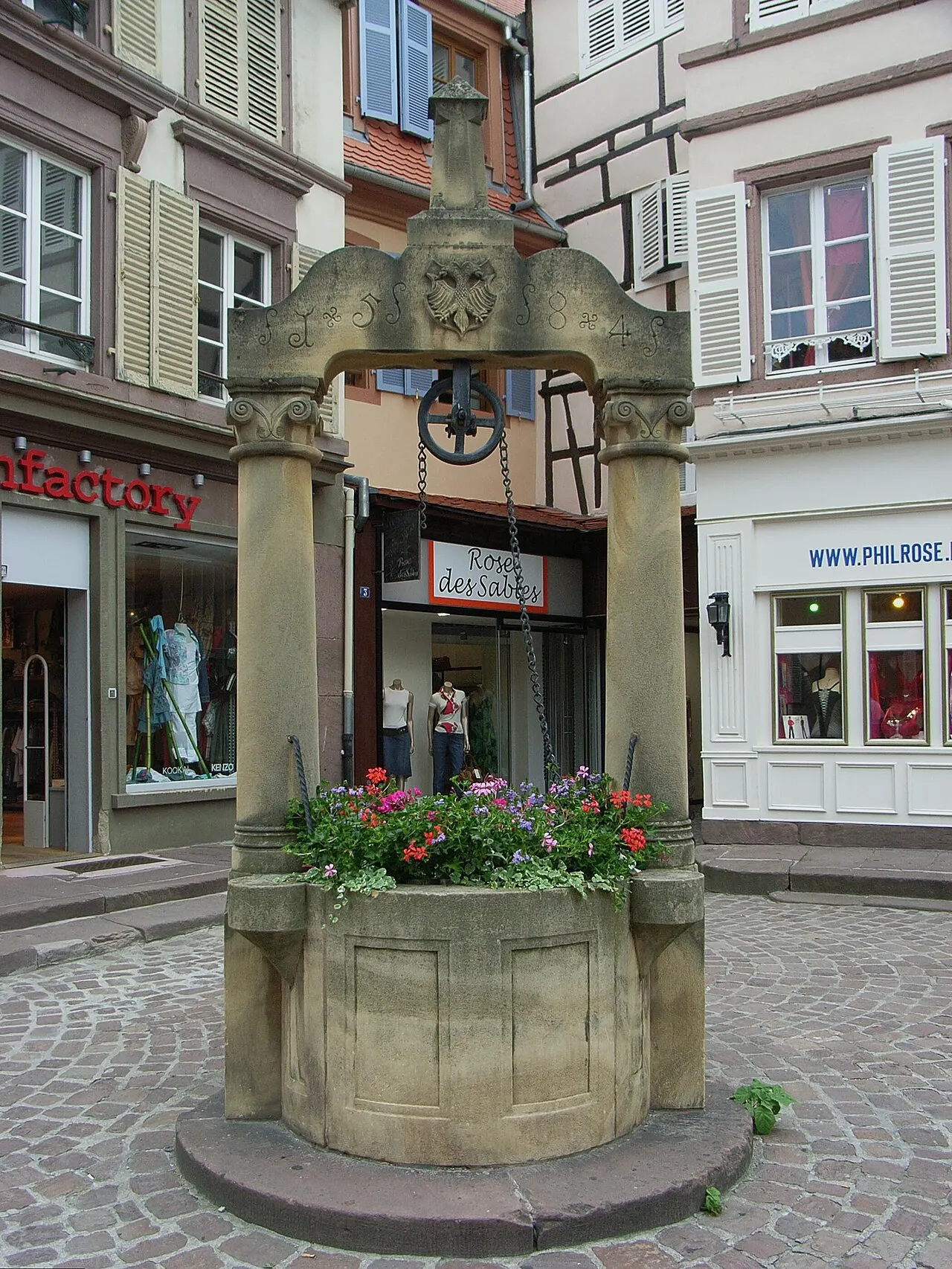 Puits datant de 1584