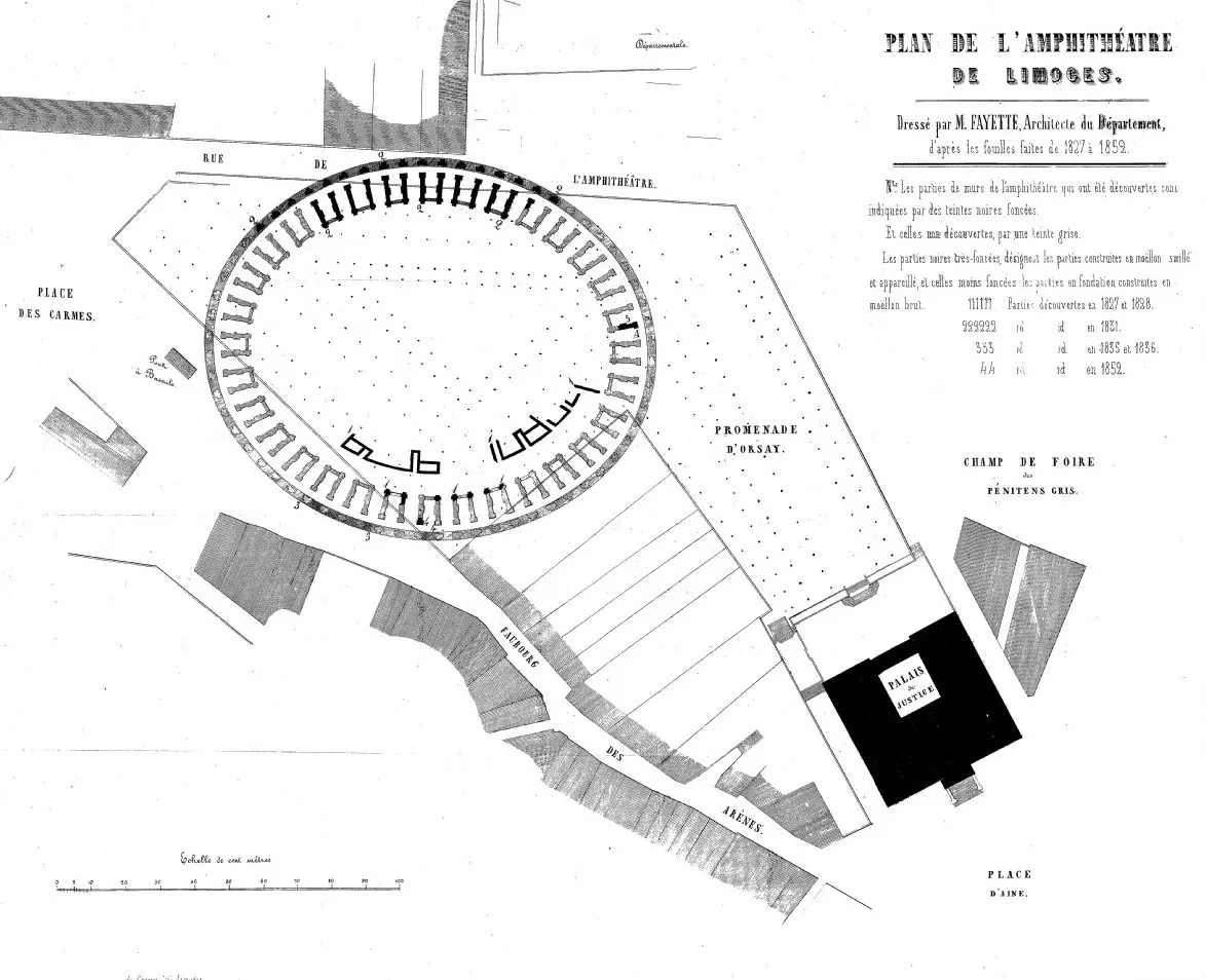 Vestiges de l’amphithéâtre gallo-romain