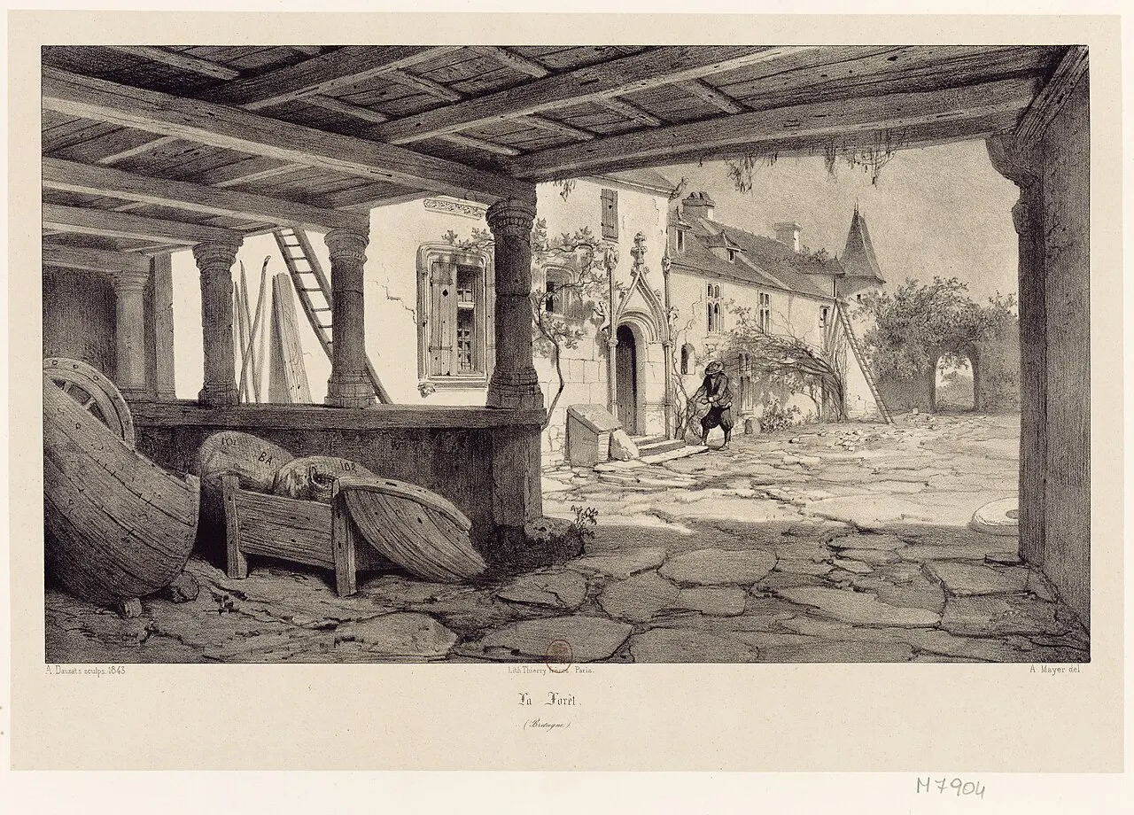 Ancien manoir de la Forêt, à Kerfeunten (détruit)