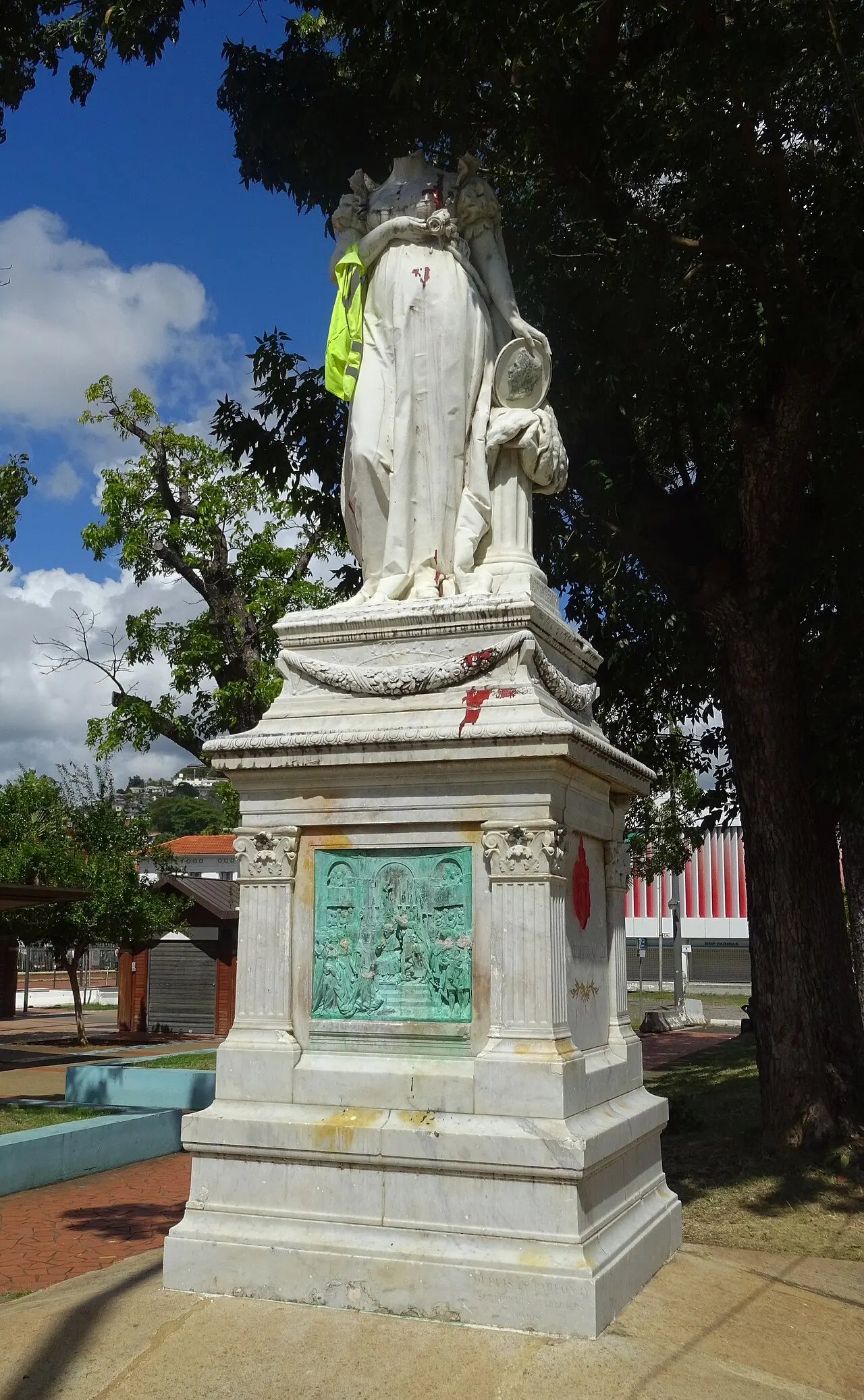 Statue de l’Impératrice Joséphine, située sur la savane