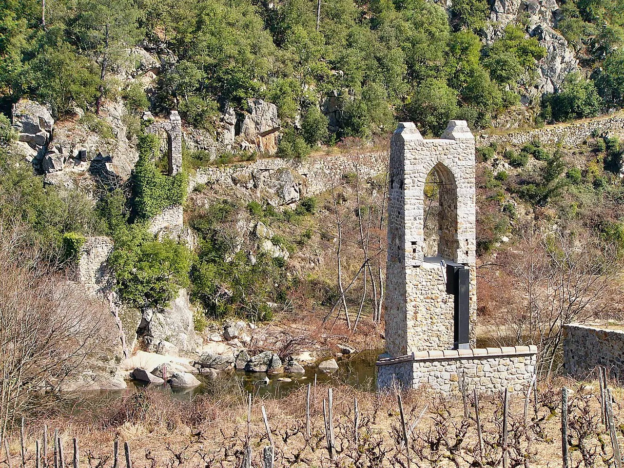Pont suspendu sur l’Eyrieux (ancien)