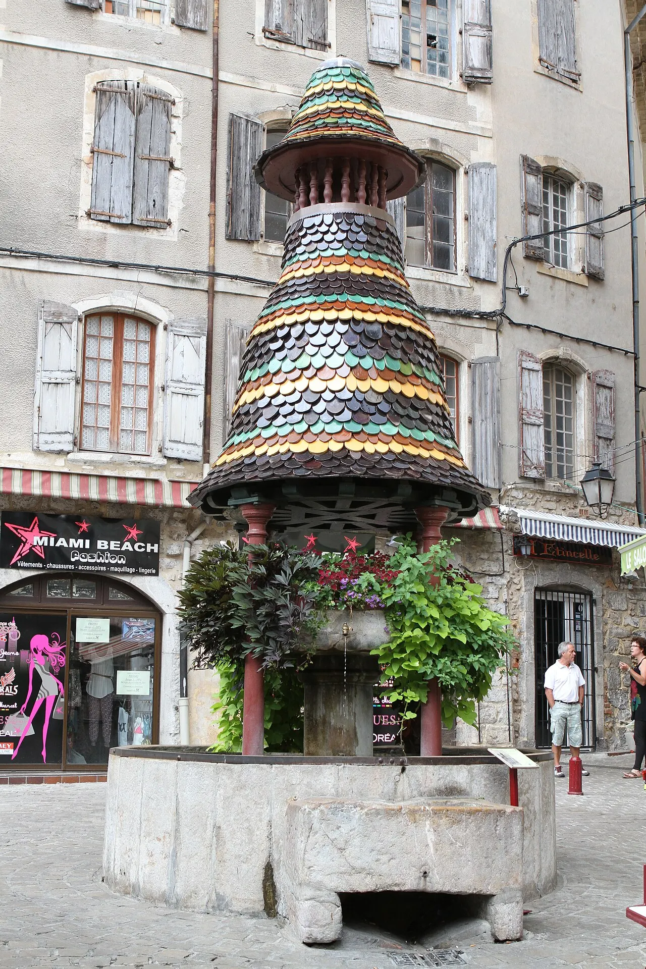 Fontaine couverte