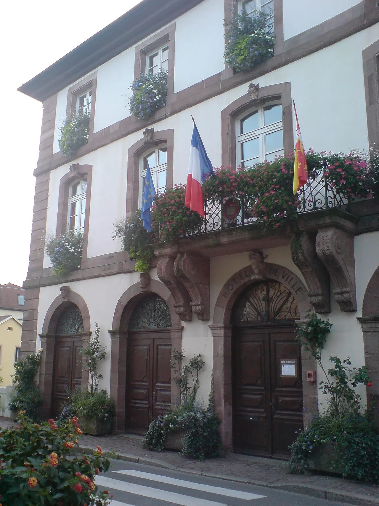 Le centre ville de Masevaux-Niederbruck