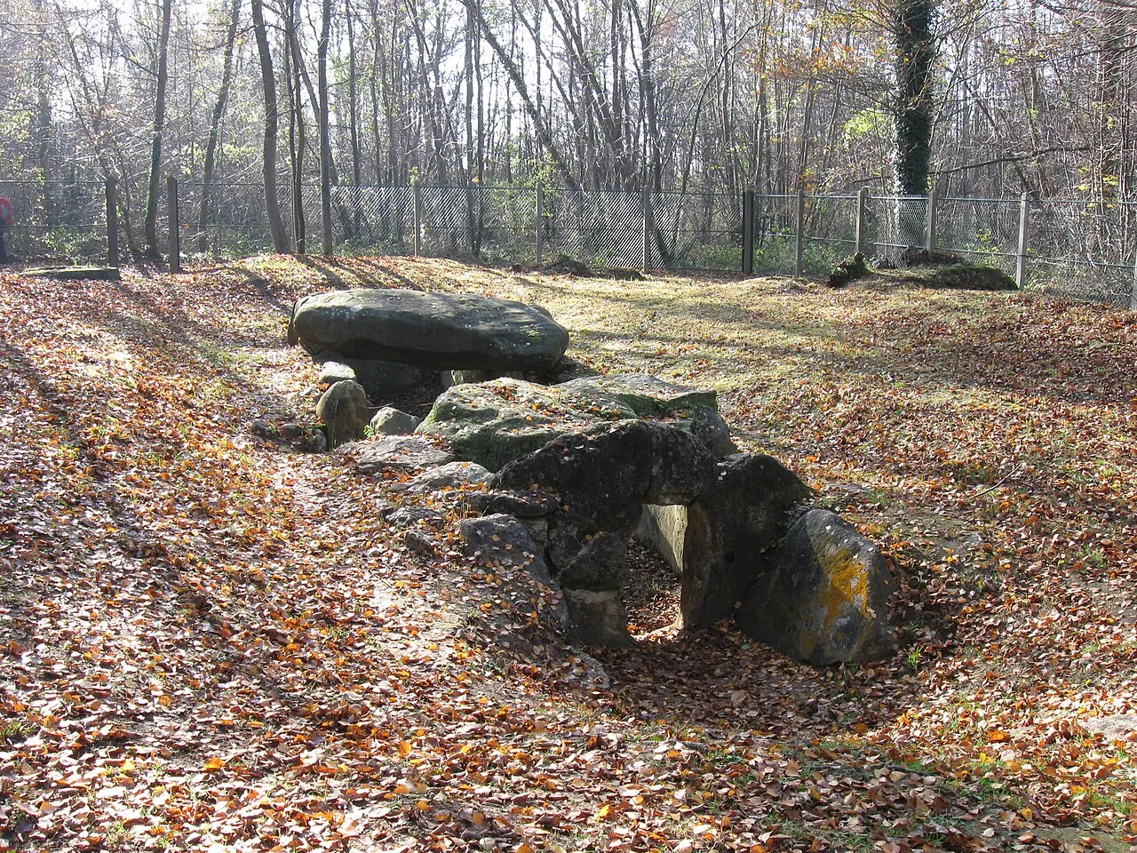 Dolmen de la Pierre-Plate situé dans la forêt de l’Isle-Adam